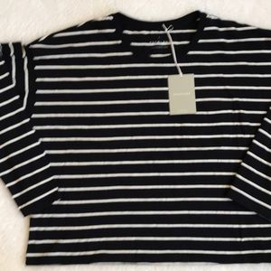 The Long-Sleeve Box-Cut Pocket Tee everlane